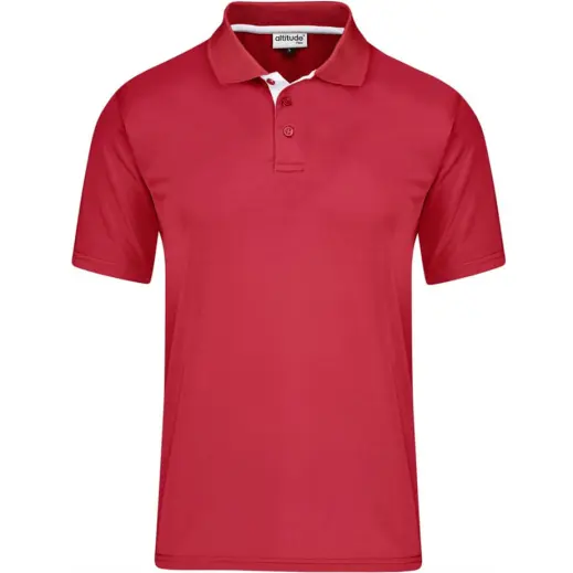 Kids Tournament Golf Shirt Red